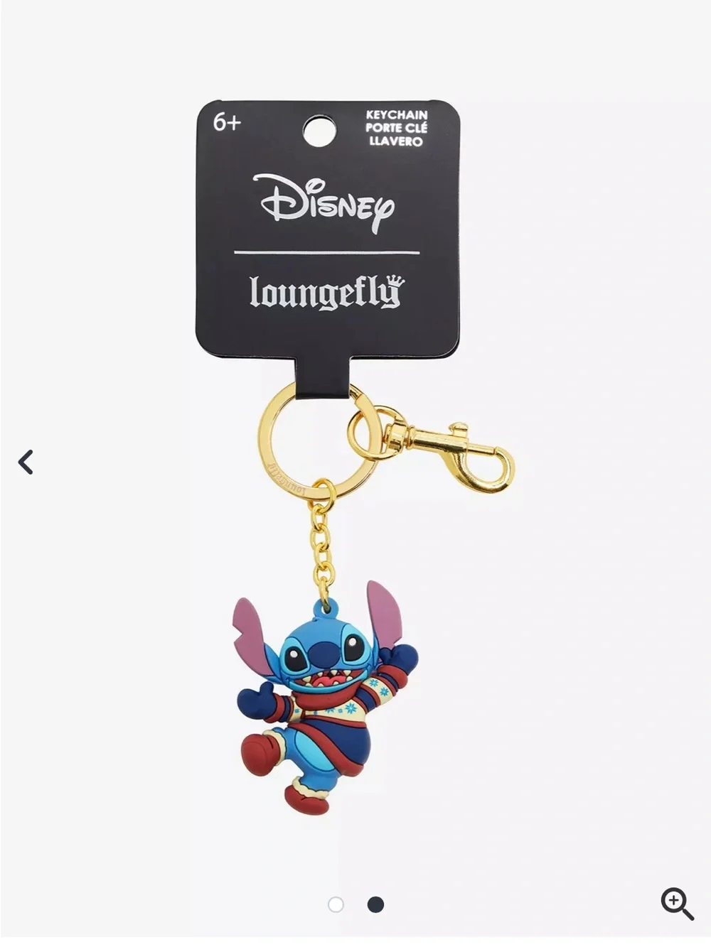 Loungefly Disney Lilo & Stitch Sweater Stitch Figural Keychain